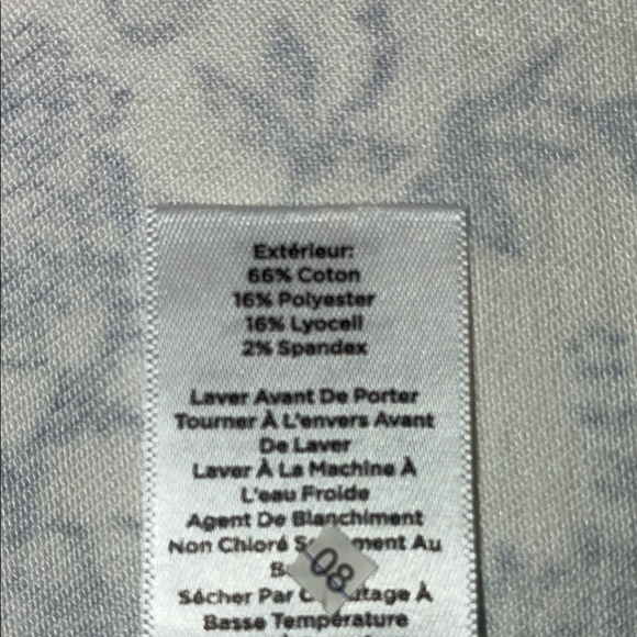 TALBOTS denim skirt, white with pretty Blue floral pattern with birds. 10 NWT - Picture 12 of 17